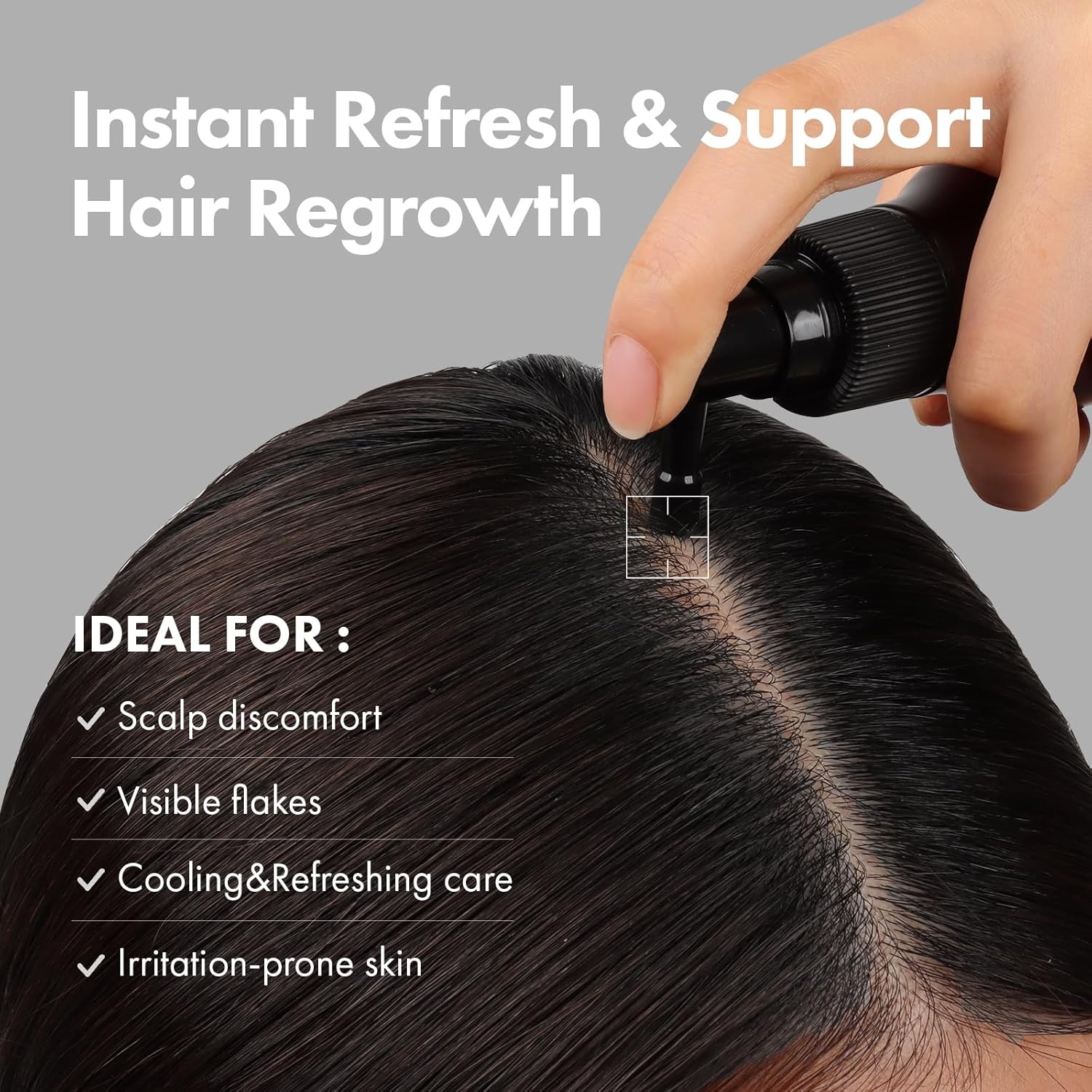 TOSOWOONG Real Biotin Scalp Tonic for Men & Women | Anti Hair-Loss & Thinning, Growth Treatment Spray | Instant Cooling, Nourishing | Caffeine, Rosemary Oil, Tea Tree | K-Beauty 120ml / 4.05 fl.oz.